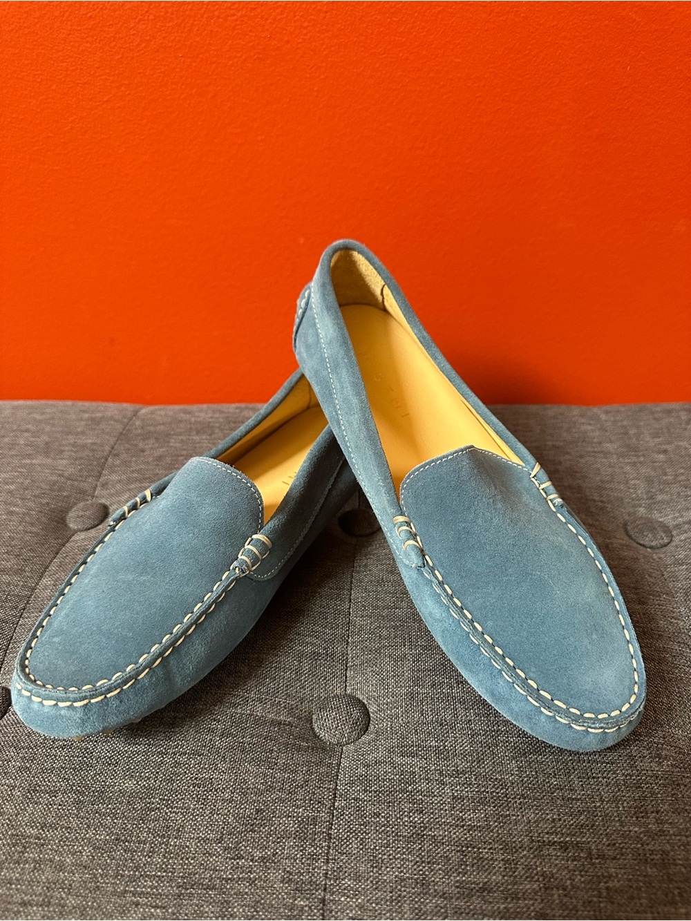 M.Gemi The Felize Suede Driving Moccasins Blue Women’s Size EU 38 / US 7.5